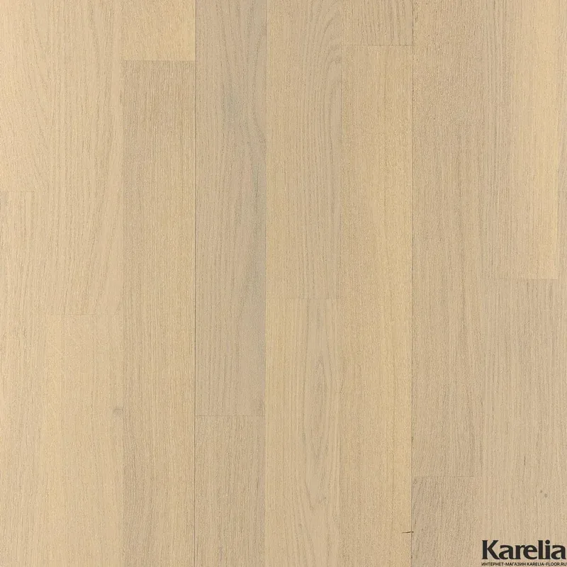Паркетная доска Karelia Light Дуб Soft White Matt 3S